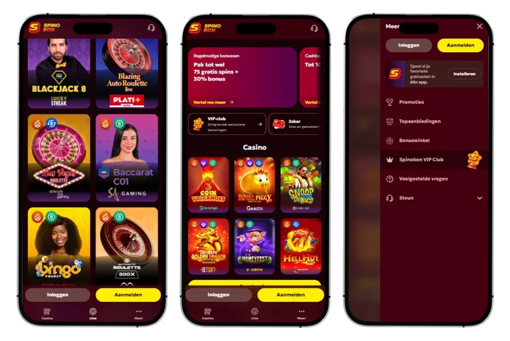 Spinobon Casino app