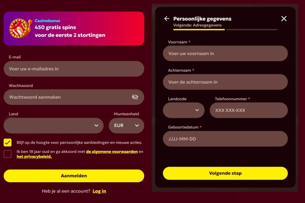 Spinobon Casino Registratie